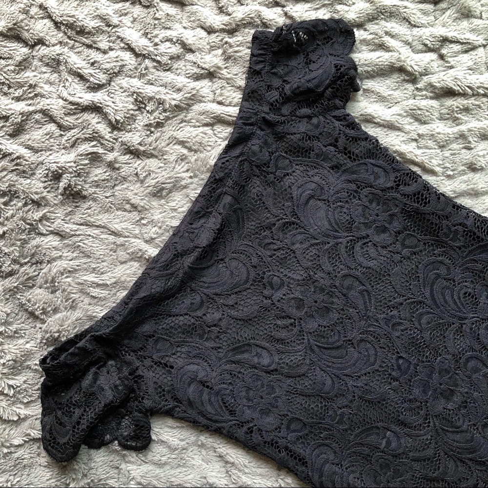 Ambiance Black Off The Shoulder Lace Dress